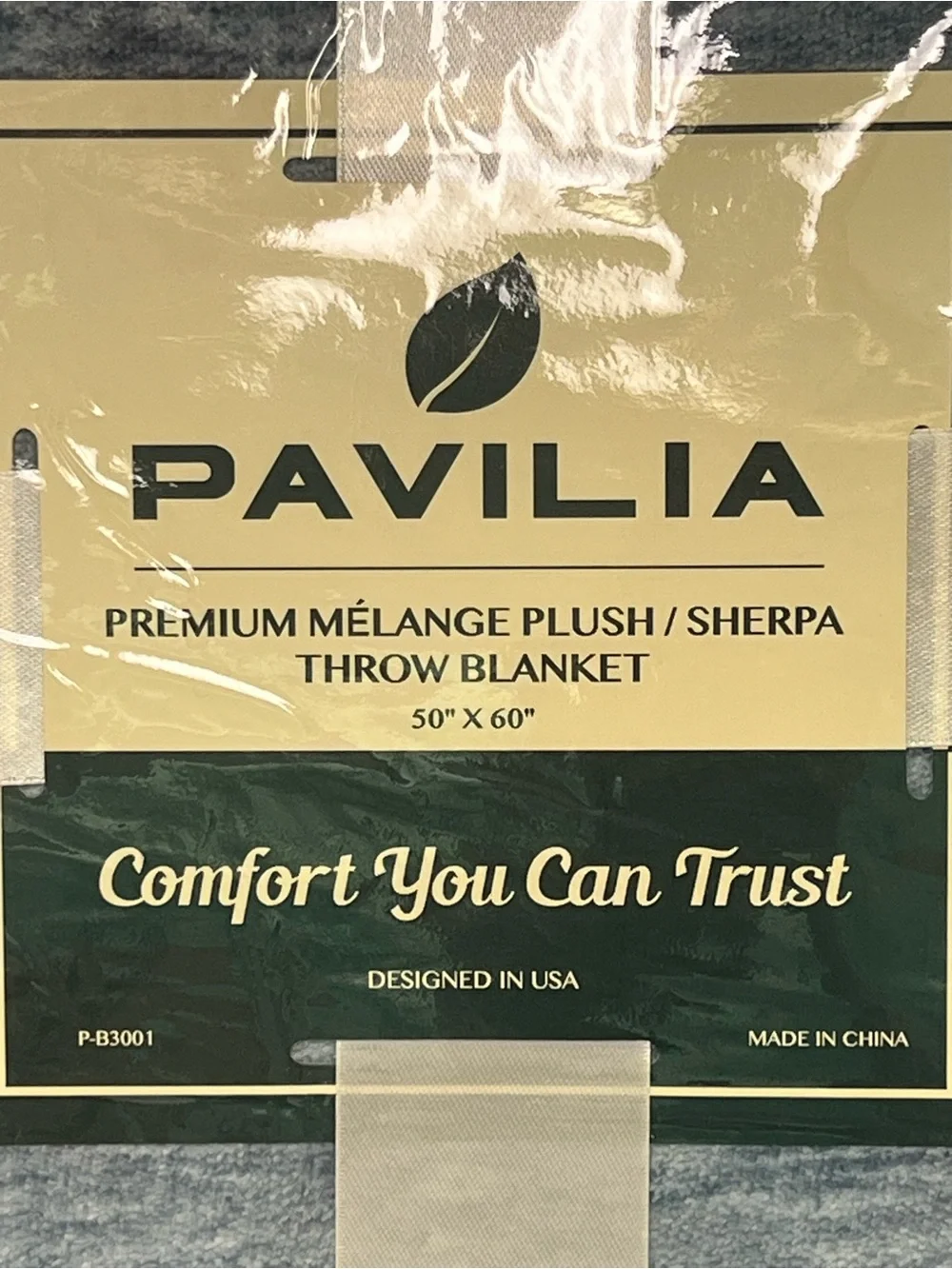 Pavilia Plush Sherpa Throw Blanket